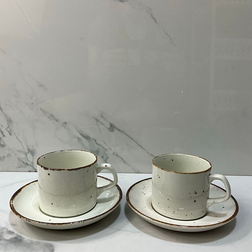 J&G Meakin Lifestyle Teacups And Saucers Set of 2